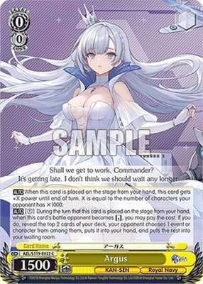 Argus AZL/S119-E022 C Common Azur Lane Vol. 2 NM