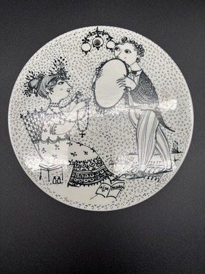 Decorative Month Wall Plaque by Bjorn Wiinblad Nymolle Denmark 1970s - September