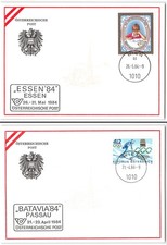Austria #B347-B348 1984, Set of 2 post cards, Essen