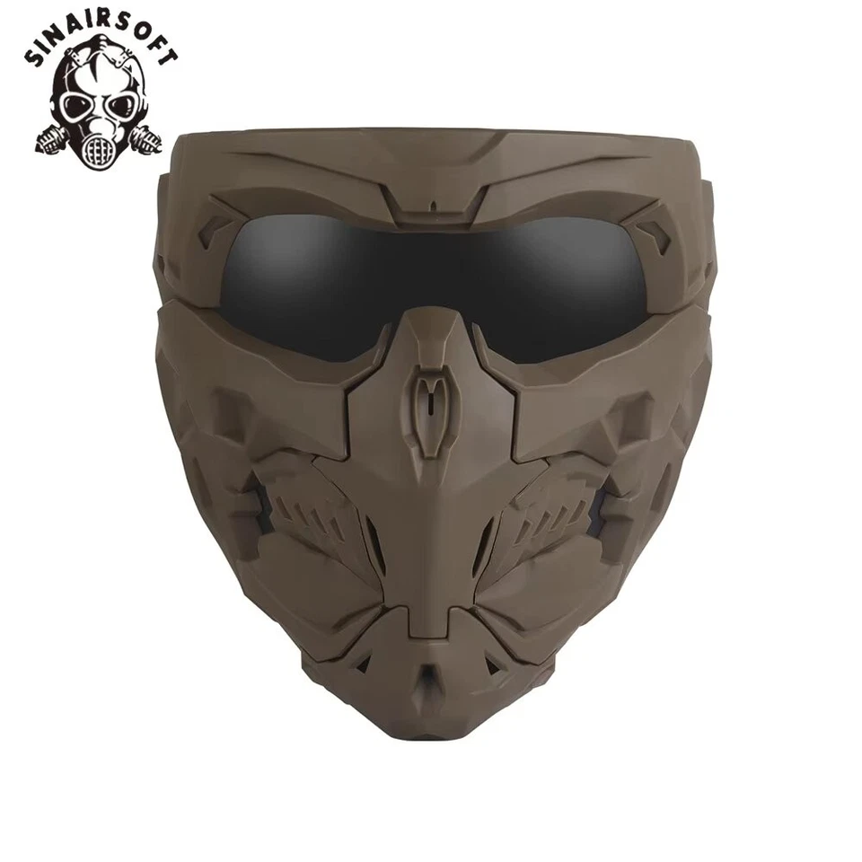 Máscara táctica magnética CS máscara facial completa cosplay airsoft paintball máscara protectora Foto 4 de 4