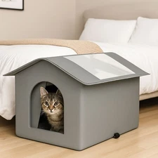 Outdoor Portable Pet Cat Folding House Waterproof Universal Hideaway Shelter US