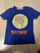 Tom & Jerry T-Shirt Für Jungen (Kurzarm) - Rotes Shirt Mit 'Trouble Maker'-Print & Hochgekrempelten Ärmeln