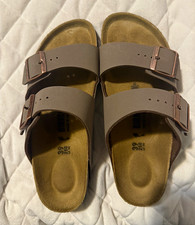 Birkenstock Women s Taupe Two-Strap Adjustabl...