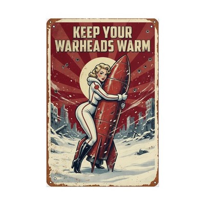 Fallout Winter Pin-Up Poster, Vintage Atomic Wall Art