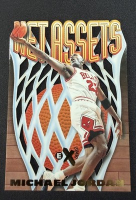 1996-1997 SkyBox E-X2000 Net Assets #8 Michael Jordan Chicago Bulls Rare Insert