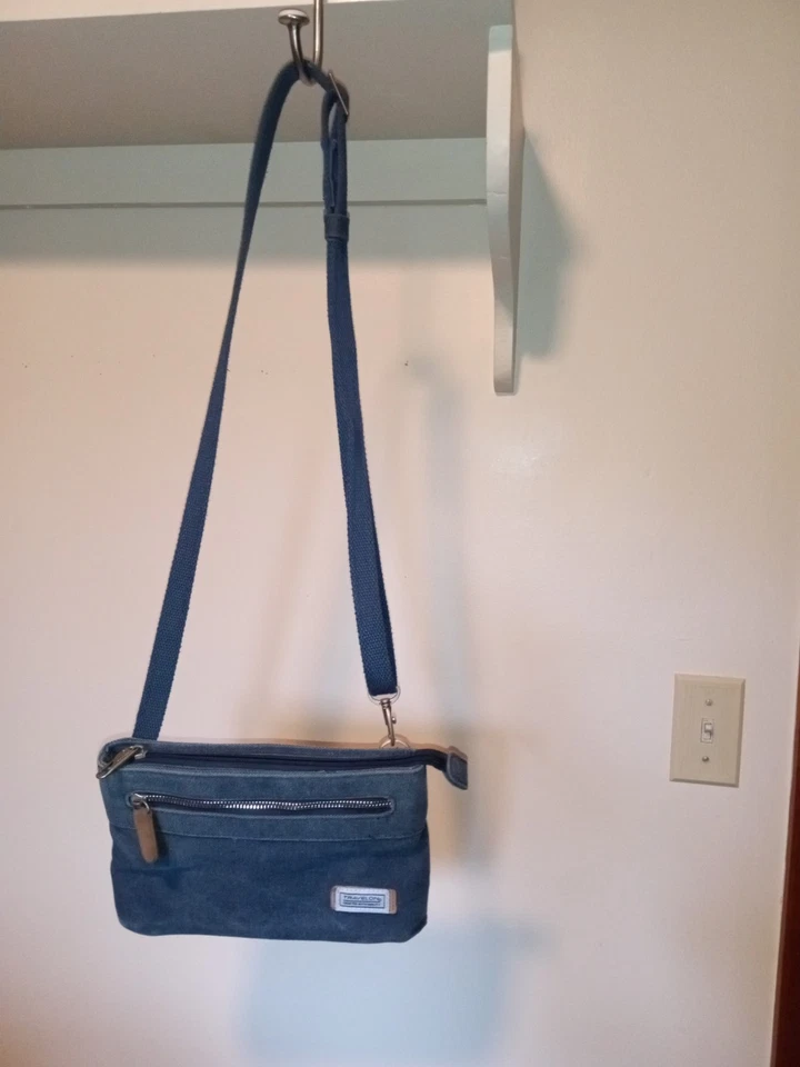 Bandolera Travelon Anti-Robo Heritage Denim Foto 2 de 4
