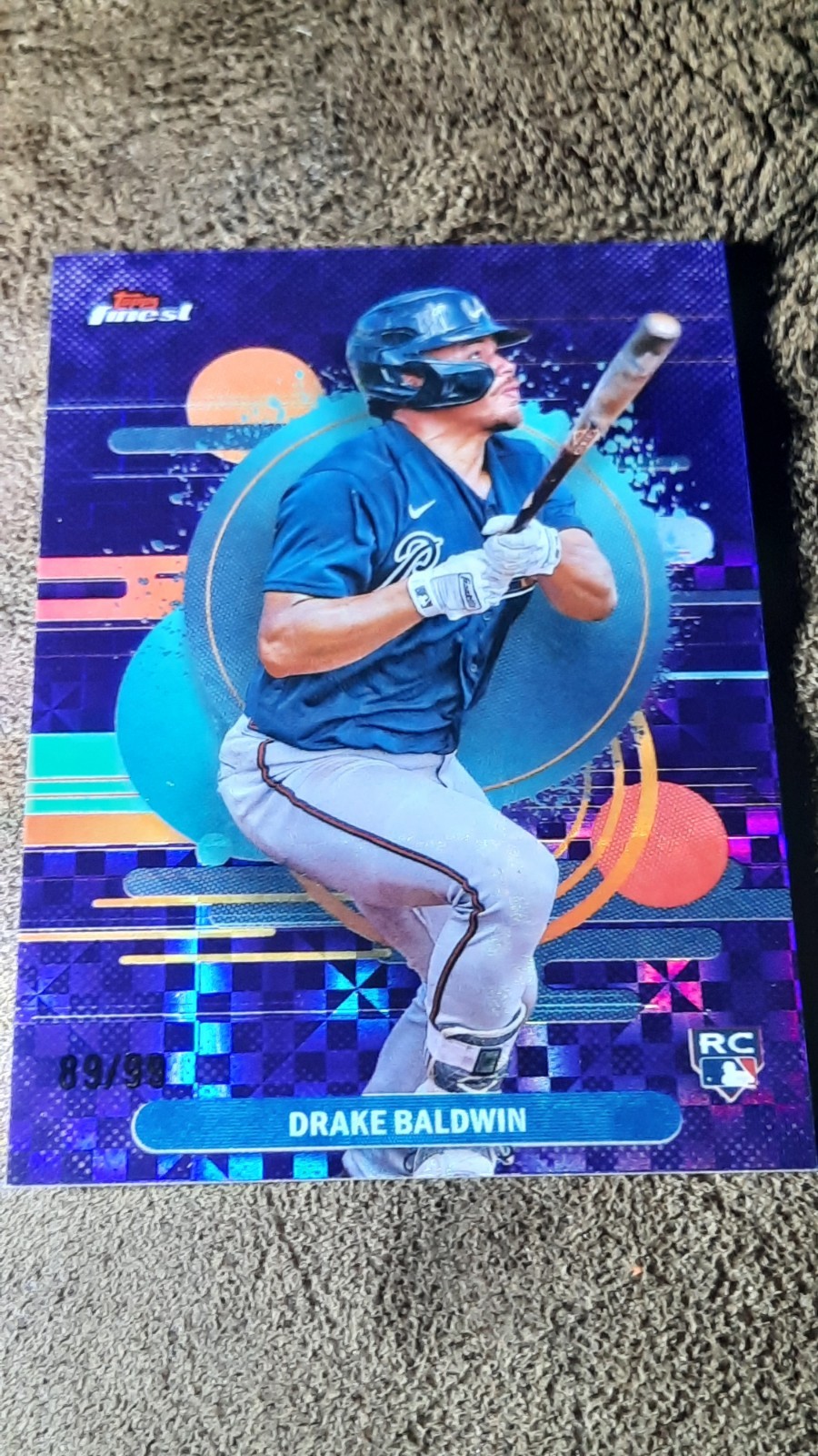 2025 Topps Finest - Uncommon Drake Baldwin #183 Purple Checkerboard /99