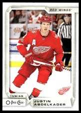 2018-19 O-Pee-Chee #406 Justin Abdelkader Detroit Red Wings Hockey Card