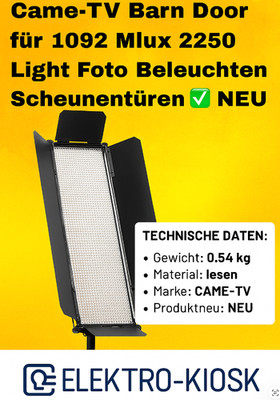 Came-TV Barn Door für 1092 Mlux 2250 Light Foto Beleuchten Scheunentüren    NEU