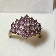 Vermeil Gold Over Sterling Silver Purple Sapp...