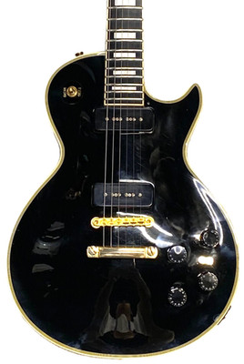 Edwards by ESP Les Paul Custom Guitar E-LP-130CD/P Black Seymour Duncan P-90