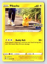 Pikachu 027/078 Pokemon comune GO Pokemon quasi come nuovo