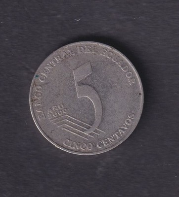 ECUADOR - 2000 5 Centavo Münze (395)
