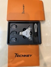 Techkey 256GB 3-in-1 MFi USB Flash Drive USB 3.0/USB-C/Lightning Silver
