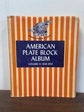 1964 American Plate Block Album Volume II 1938-1950 Minkus