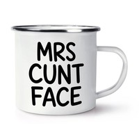 Gift Base C*Ntship Ladies Henkelbecher Emaille Tasse Frau Mama Ehefrau Oma