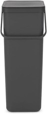 Image of Brabantia Sort & Go Recycle Bin 40L, Removable/Stay-Open Lid, Grey (BRAND NEW)
