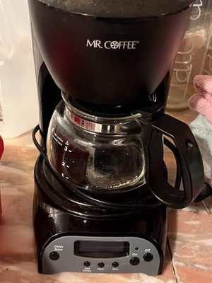 Mr.Coffee DRX5 4 Cup Programable Coffee Maker 650 Watts Sunbeam Black TESTED