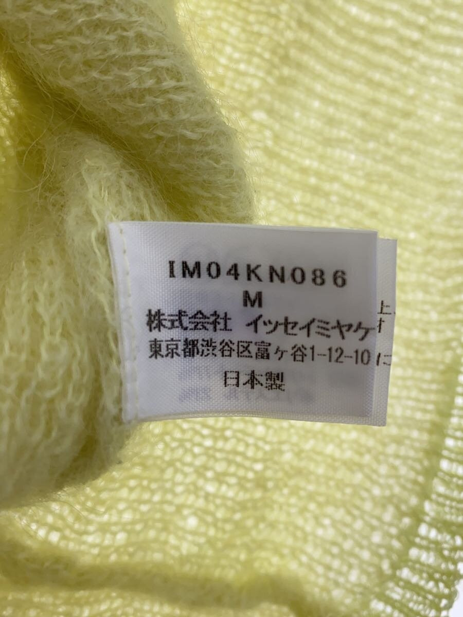 ISSEY MIYAKE◆ニット・セーター(厚手)/M/ウール/YLW/im04kn086 ISSEY MIYAKE ◇ Knit sweater (thick) / M / Wool / YLW