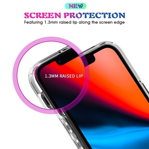 For iPhone 15/Pro/Plus/Pro Max 14 13-Premium Shockproof Clear TPU Gel Case - Photo 7 sur 27