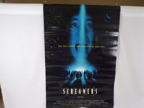 Authentic Original Rare 1995 Movie Poster SCREAMERS 40" x 27" Double Sided E25 - Picture 1 of 6
