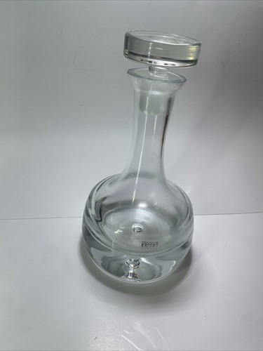 Krosno Glass Spirit Decanter Vinoteca Cognac Whiskey Square Modern Contemporary - Picture 5 of 5