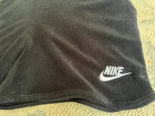 Nike Youth Girl's Size Large Black Heritage Terry Cloth Pockets Romper Shorts - Picture 3 of 10