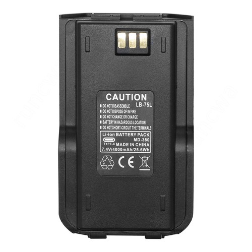 2 Pack Battery With Type-C 4000mAh For TYT Tytera MD-380 Series Two Way Radio - Picture 2 of 8