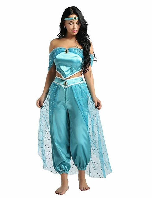 Adult Blue Princess Costume For Ladie/'s Cosplay Party Fancy Dress Costumes