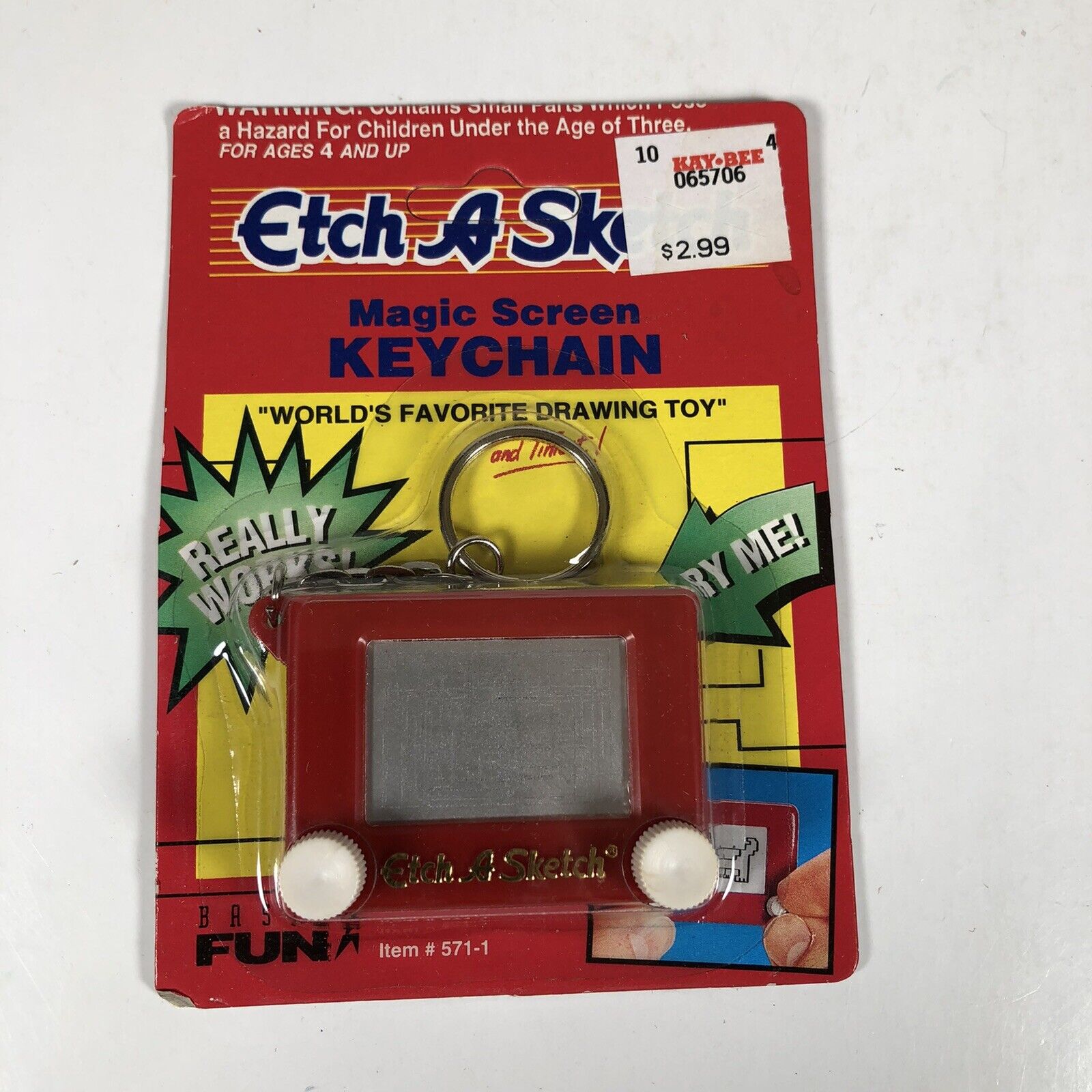 Etch-A-Sketch Magic Screen Drawing Toy Keychain (SEALED)