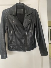 Beautiful Leather Jacket Massimo Dutti Xs