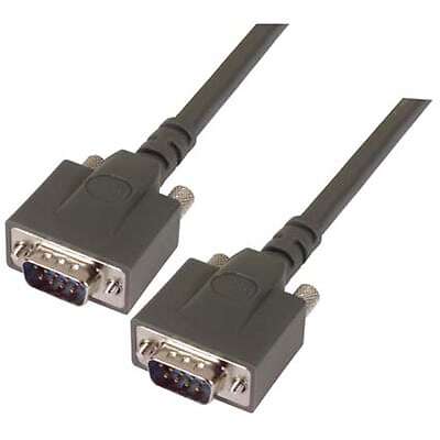 1Pc L-Com Cpms9Mm-1 Heavy Duty D-Sub Cable, Db9 Male / Male, 1.0 Ft