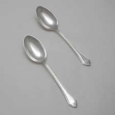 PEMBURY Design Mappin & Webb London Silver Service Cutlery Pair of Table Spoons