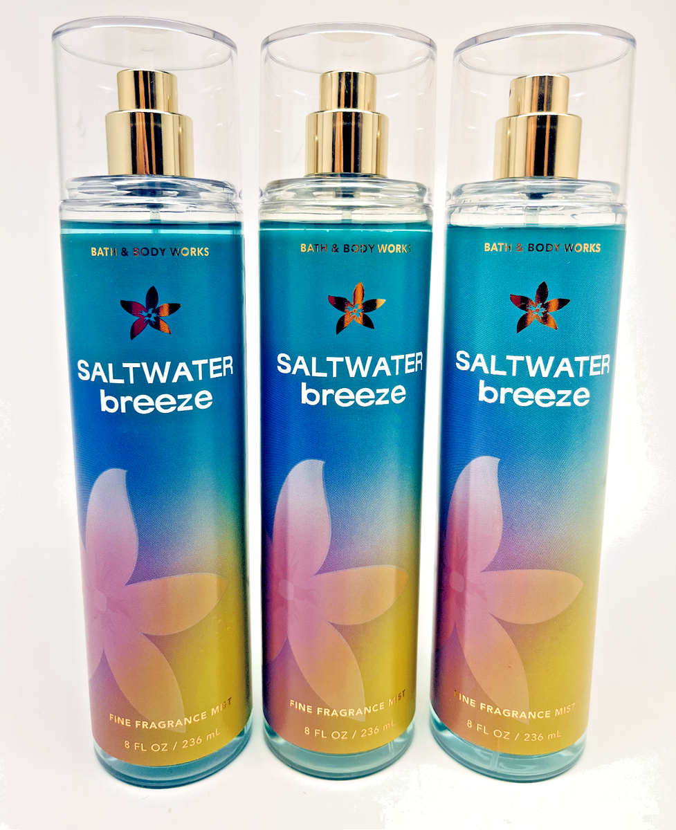 BATH BODY WORKS SALTWATER BREEZE FINE FRAGRANCE MIST SPRAY