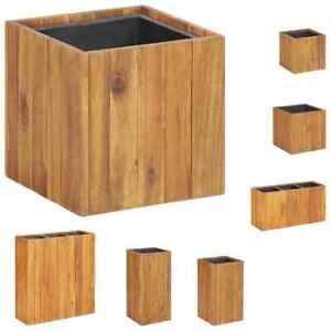 vidaXL Solid Acacia Wood Garden Planter Pot Raised Flower 