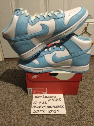 DS 2022 Nike Dunk High Retro Blue Chill Men’s Sz 11.5!! - Picture 3 of 10