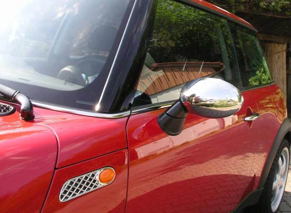 Carena calotte specchietti cromate per MINI ONE COOPER D S R50 R53 R52 Cabrio - Immagine 3 di 4