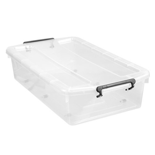 5 x 40L Plastic Storage Box Underbed Crate Organiser Plastic Bin Container Tub - Picture 3 of 7