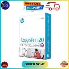 HP Printer Paper 8.5 x 11 Paper Copy &Print 20 lb 1 Ream Case - 500 Sheets