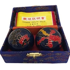 THY ARTS Baoding Balls Chinese Health Massage Exercise Stress Balls - Blue...
