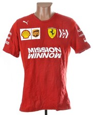 RACING FORMULA 1 F1 SCUDERIA FERRARI SHIRT PUMA SIZE M ADULT LECLERC ERA