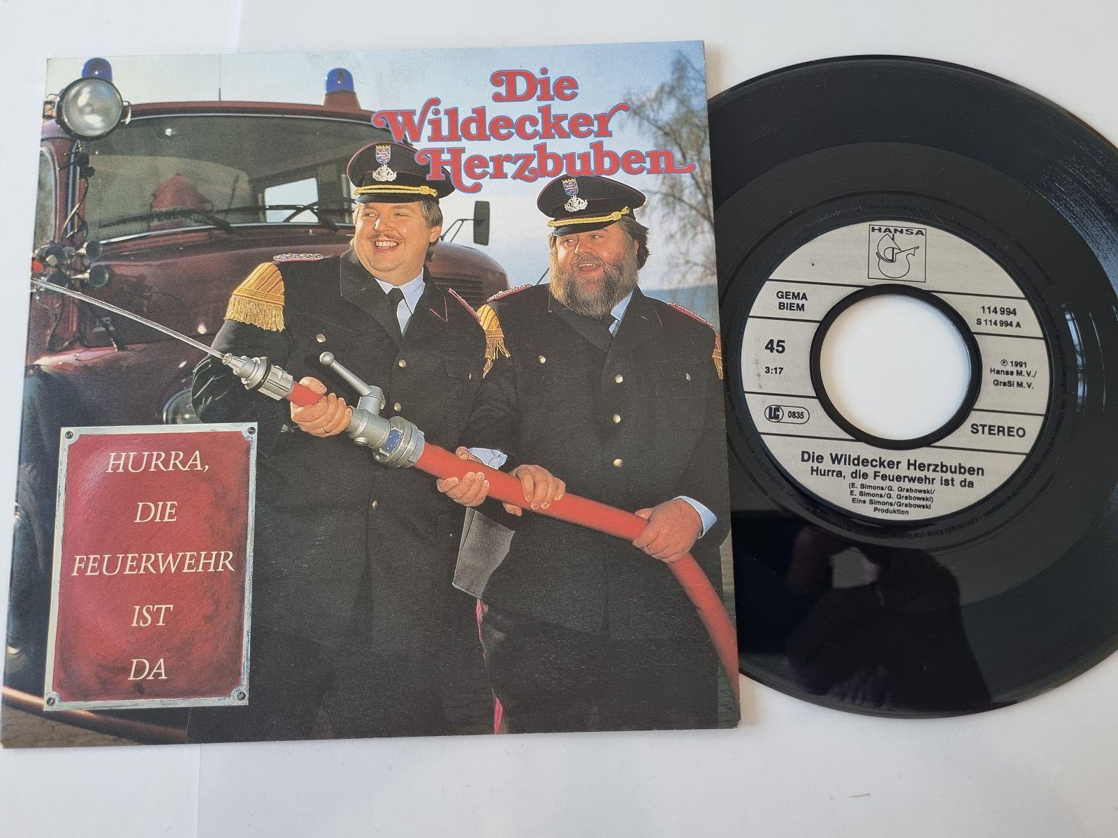 7"" Single Die Wildecker Herzbuben - Hurra, die Feuerwehr ist da Vinyl Germany