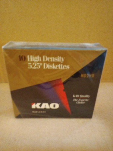 5.25 DS/HD Floppy Diskettes ✔ Box of 10 ✔ KAO ✔ Unopened ✔ NOS ✔ FREE SHIPPING - Picture 7 of 7