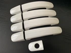 GLOSS WHITE DOOR HANDLE COVERS FIT FORD TRANSIT CONNECT FOCUS MONDEO KUGA