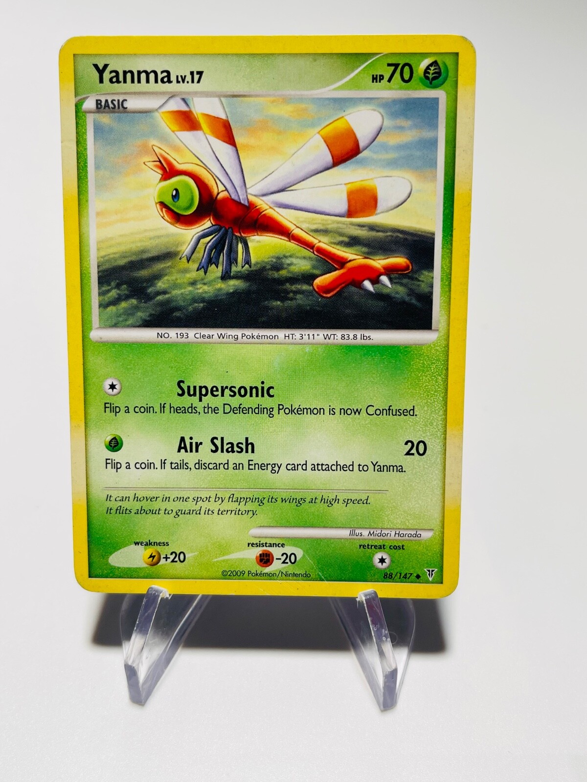 YANMA LV. 17 2009 Pokemon Supreme Victors Uncommon POKÉMON 88/147    