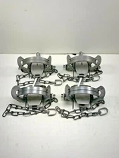 4 Duke #2 Coil Spring Traps (Raccoon Coyote Bobcat Fox  Otter Trapping Supplies)