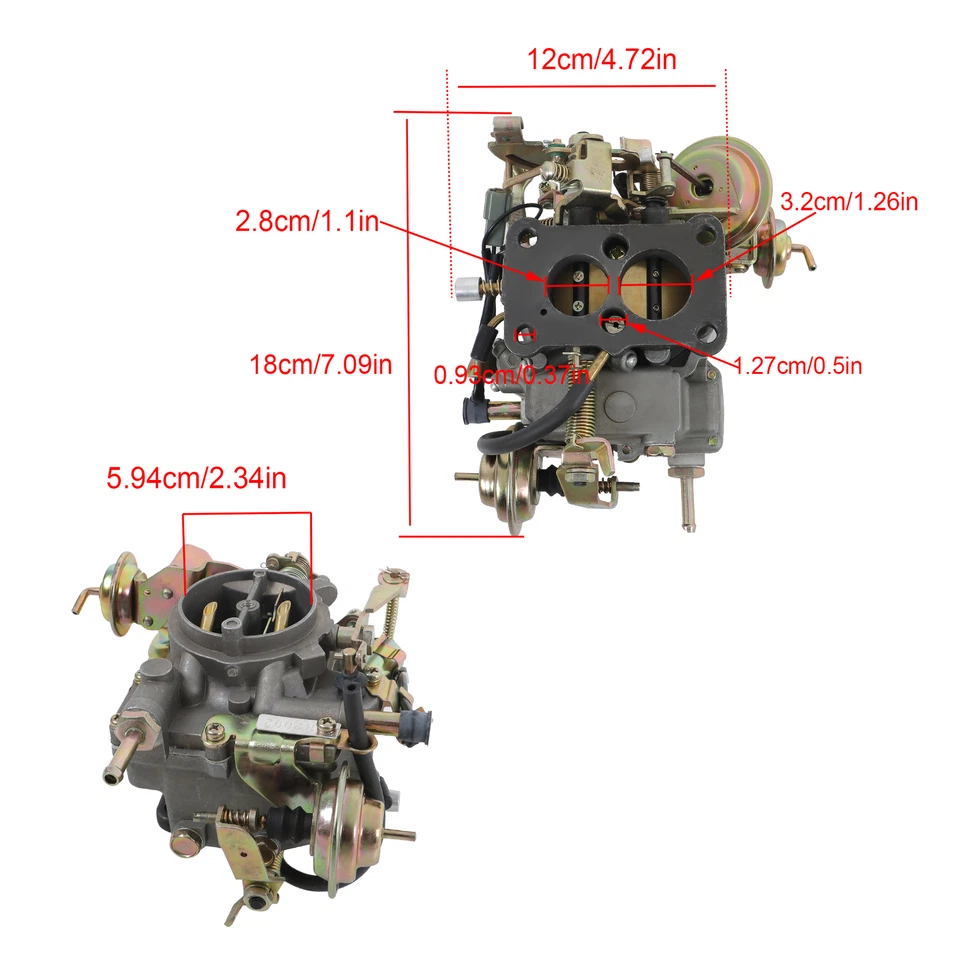 Карбюратор 2-ствольный для Toyota Corolla 1994-1999 Tercel 21100-11190 1985-1992 годов выпуска - Изображение 2 из 4