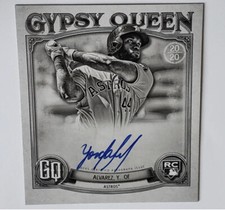 YORDAN ALVAREZ Rc Auto Ssp /50 2020 Topps Gypsy Queen