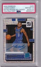 2022-23 Panini Donruss Choice Basketball Jaden Hardy Rated Rookie Auto PSA 10