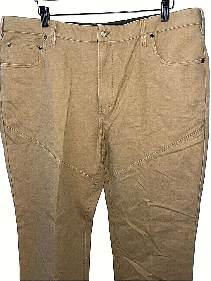 Pantalones chinos de trabajo al aire libre Orvis para hombre talla 42 marrón sarga de lona Foto 2 de 4
